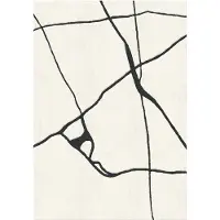Layered Gute villamatto Black and white 180x270 cm