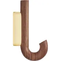 Gejst Hook koukku mini 13,3 cm Saksanpähkinä-messinki