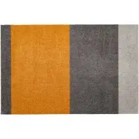 Tica Copenhagen Stripes horizontal matto, 60 x 90 cm, harmaa - murrettu keltaine
