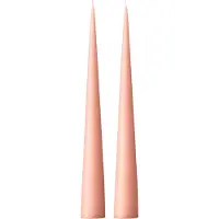 Ester & Erik -kartiokynttilä 37 cm, 2-pakkaus matta Rosy caramel 20