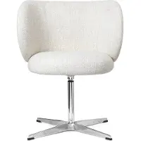 Ferm Living Rico dining chair swivel bouclé Off-white