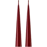 Ester & Erik -kartiokynttilä 37 cm, 2-pakkaus lakattu Deep wine 44/2
