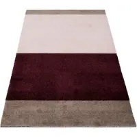 Tica Copenhagen Stripes käytävämatto vaakasuuntainen Bordeaux-rose-sand, 67x120 cm