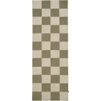 Classic collection Square käytävämatto Valkovihreä, 80x200 cm