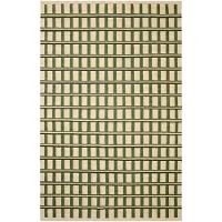 Chhatwal & Jonsson Mysore villamatto Off white-green-dark green, 180x270 cm