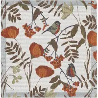 Ekelund Linneväveri - Fåglabäck Lautasliina 35x35 cm Ruskea