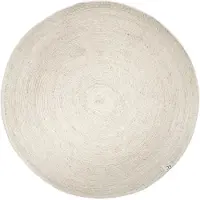Classic collection Merino villamatto pyöreä Ø 200 cm Valkoinen