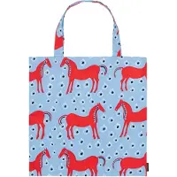 Marimekko Musta Tamma laukku 44x43 cm Vaaleansininen-punainen-musta