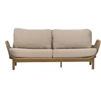 Brafab Lily 2,5-paikkainen sohva Twist straw / Plush wheat / teak