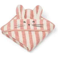 Liewood Albert huppupyyhe 70x70 cm Coral blush-creme de la creme raita