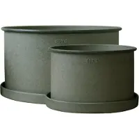DBKD Plant bowl -ruukku 2-pakkaus Vihreä