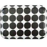 Opto Design Tallyho tarjotin 36x28 cm Musta-valkoinen