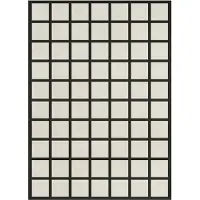 Layered Avenue Checked Bone -villamatto White, 250 x 350 cm
