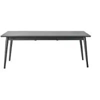 NJRD VIOR ruokapöytä 90x200 cm Mustalakattu tammi