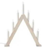 Scandi Living Nord adventtikynttelikkö 40 cm Valkolakattu