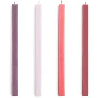 HAY Square Candle kynttilä mix 4-pack Reds-bordeaux.