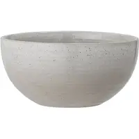 Bloomingville Taupe Bowl, Grey, Stoneware - Beige - Ø 13 CM