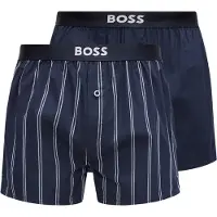 BOSS 2P Boxer Shorts Ew - Navy - S