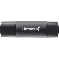 Intenso 3544491, 128 GB, USB Type-A / USB Type-C, 3.2 Gen 1 (3.1 Gen 1), 70 MB/s, Suojus, Musta