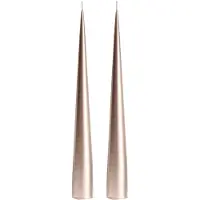 Ester & Erik -kartiokynttilä 34 cm, 2-pakkaus metallic Champagne 94