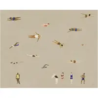 Fine Little Day Swimmers juliste Beige, 40x50 cm