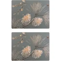 Åry Home Pine Cone pöytätabletti 2-pakkaus Moss grey
