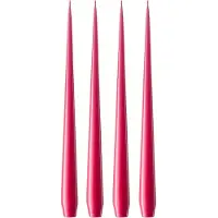 Ester & Erik -kynttilä, 4-pakkaus lakattu Deep pink 41/2, 32 cm