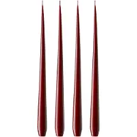 Ester & Erik -kynttilä, 4-pakkaus lakattu Deep wine 44/2, 42 cm