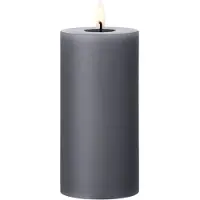 Ester & Erik LED-pöytäkynttilä 74 Dark Slate, 15 cm