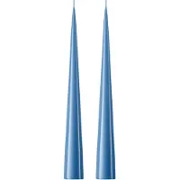 Ester & Erik -kartiokynttilä 37 cm, 2-pakkaus lakattu Moon blue 37