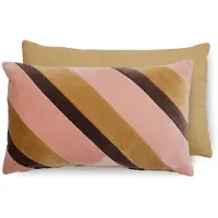 HK Living Striped velvet tyyny 30x50 cm Sunkissed