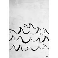 Fine Little Day Wave juliste 50x70 cm Musta-valkoinen