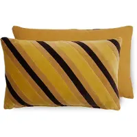 HK Living Striped velvet tyyny 30x50 cm Honey