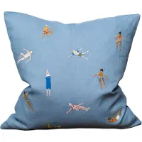 Fine Little Day Swimmers tyynynpäällinen 45 x 45 cm Blue
