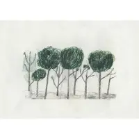 Fine Little Day Trees juliste 50x70 cm Musta- off white