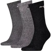 Puma Unisex Crew Sock 3P - Grey - 43-46