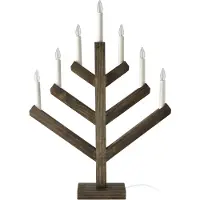 Scandi Living Pine adventtikynttilänjalka 62 cm Tummapetsattu
