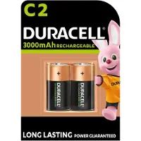 Duracell Lataa Ultra C 3000mAh akut 2 kappaleen pakkaus
