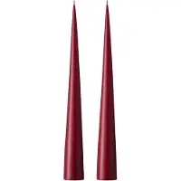 Ester & Erik -kartiokynttilä 37 cm, 2-pakkaus matta Deep wine 44/2