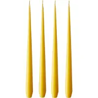 Ester & Erik -kynttilä, 4-pakkaus matta dark Lemon drop 15/2, 32 cm