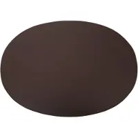 Ørskov pöytätabletti nahka ovaali 47x34 cm Chocolate