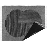 NJRD Circles villahuopa 130x185 cm Musta
