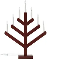 Scandi Living Pine adventtikynttilänjalka 62 cm Punainen