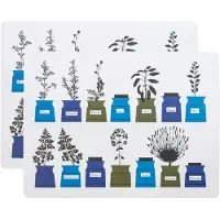 Almedahls Persons maustekaappi pöytätabletti 30x40 cm 2-pakkaus Sininen