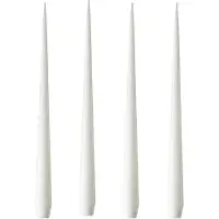 Fyrklövern -kynttilä, 4-pakkaus lakattu pure white, 32 cm
