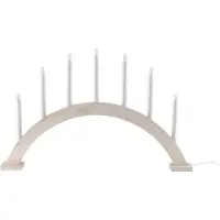 Scandi Living Sky adventtikynttilänjalka kaari 41 cm Valkolaseroitu