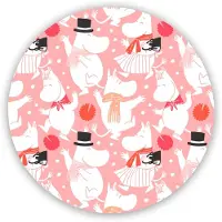 Opto Design Moomin celebration pannunalunen Ø21 cm Valko-vaaleanpunainen