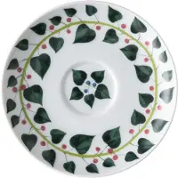 Rosenthal Magic Garden Foliage -espressokupin aluslautanen 12 cm Valkoinen-vihreä