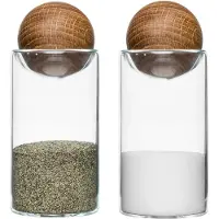 Sagaform Nature Salt/-Peoper Set - Nude - ONE SIZE
