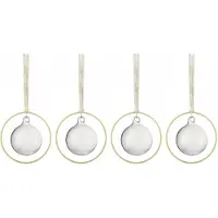 Blomus KITAI joulukuusenpallo 8,5 cm 4-pakkaus Clear